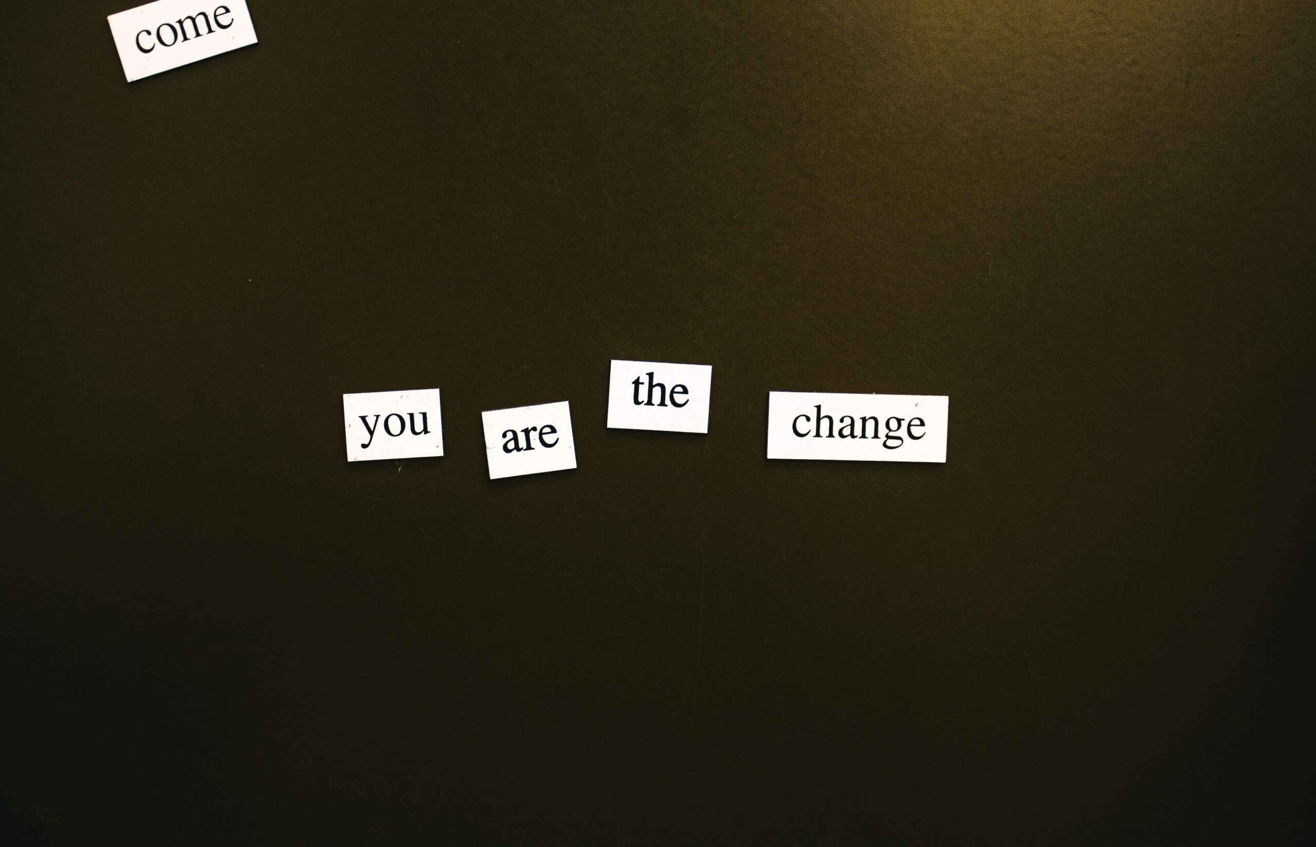 you are the change